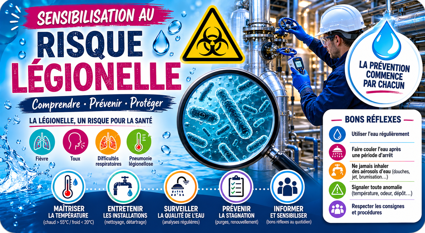 Sensibilisation au risque Légionelle